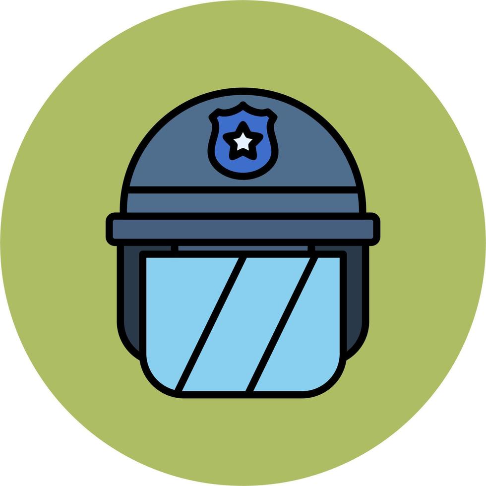 Polizei Helm Vektor Symbol