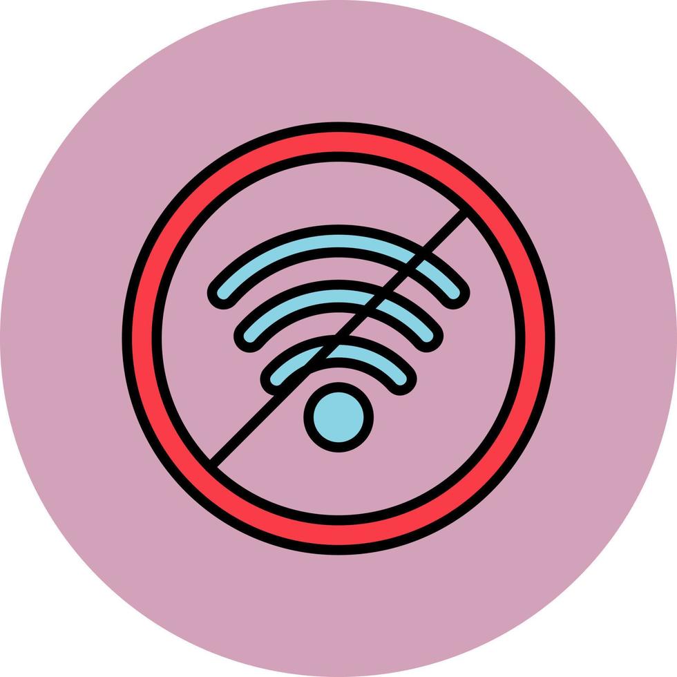 kein WLAN-Vektorsymbol vektor