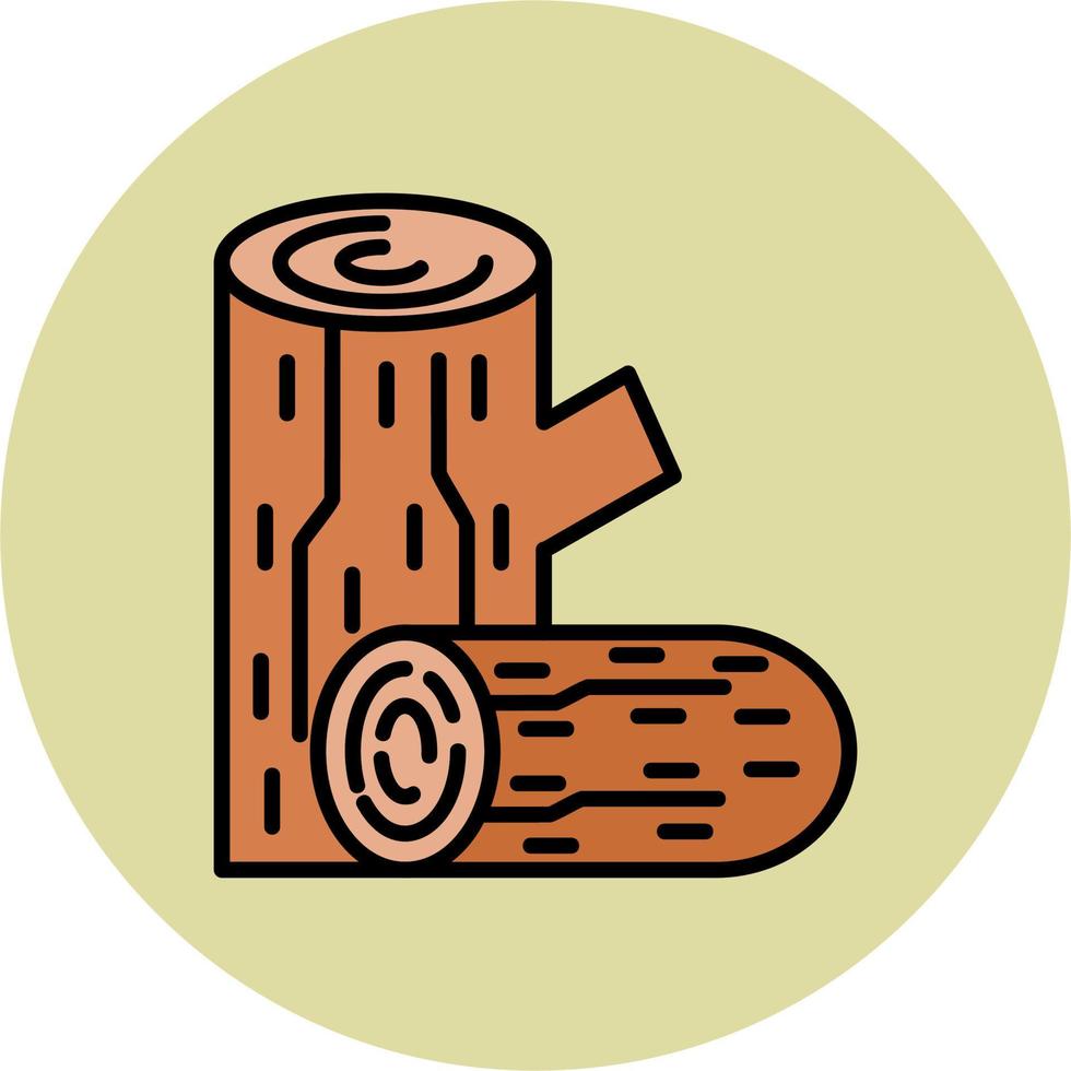 Holz-Vektor-Symbol vektor