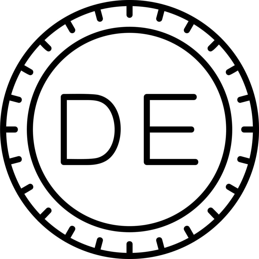 Deutschland wählen Code Vektor Symbol