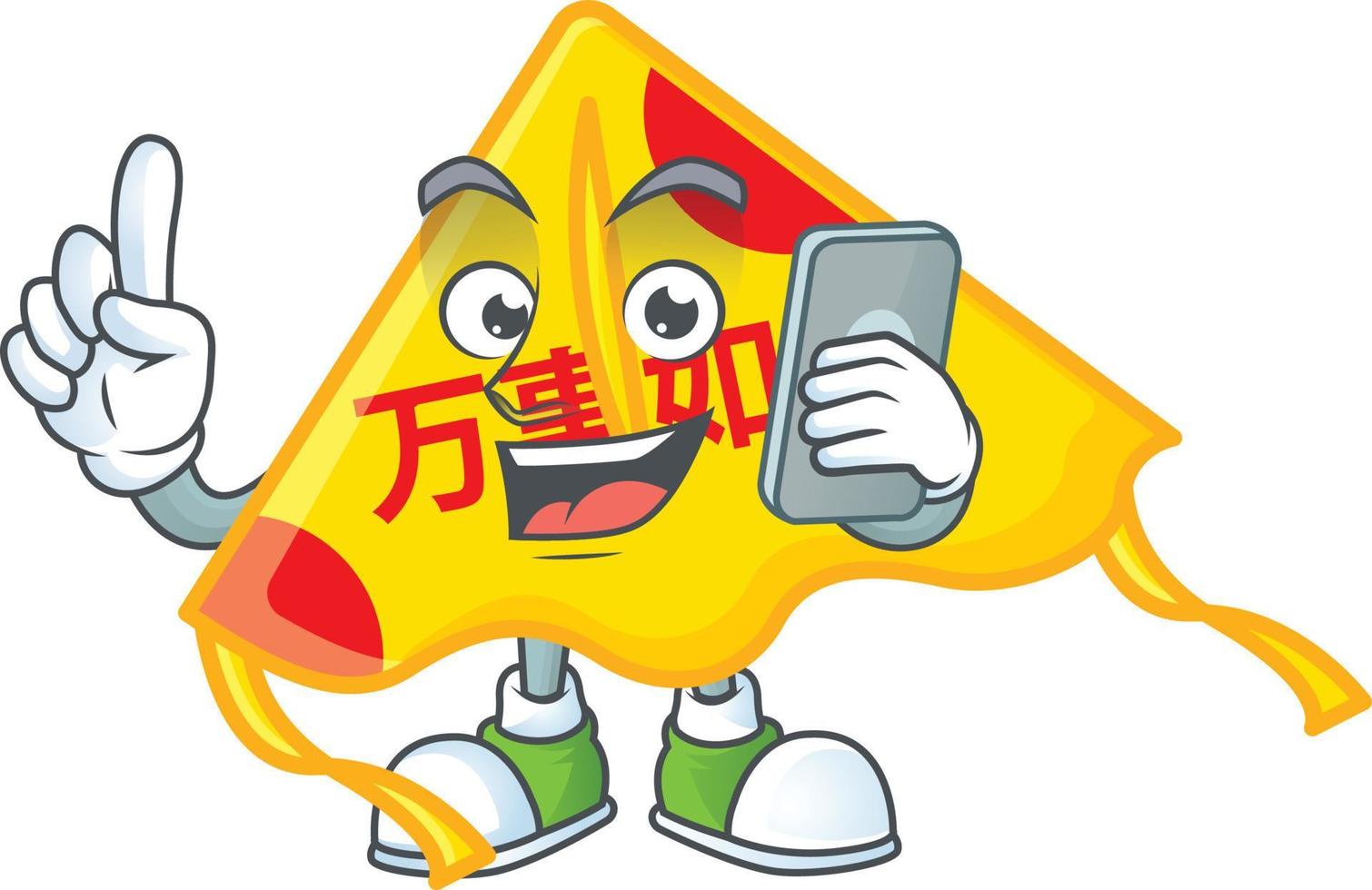 Chinesisch Gold Drachen Karikatur Charakter Stil vektor