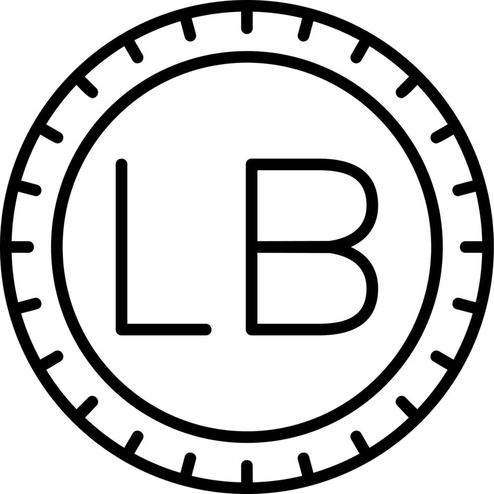 libanon ringa koda vektor ikon