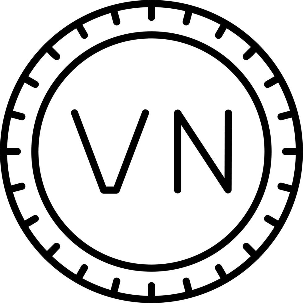 vietnam ringa koda vektor ikon