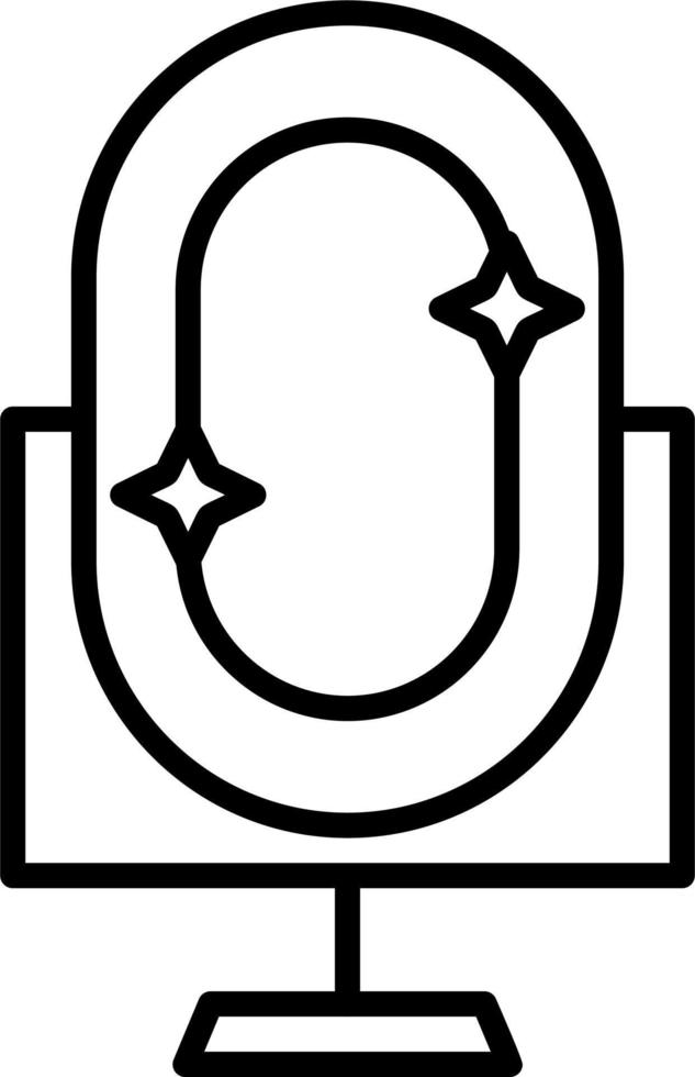 königlich Spiegel Vektor Symbol