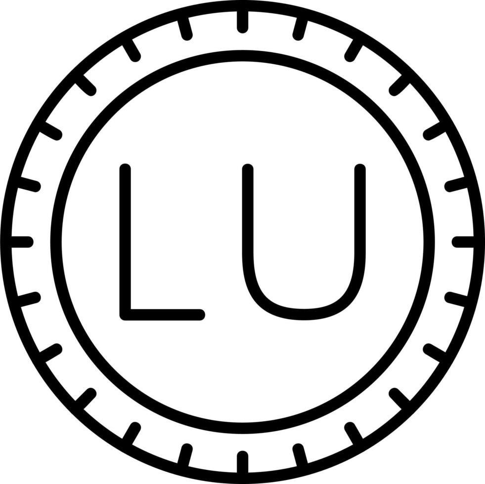 luxemburg ringa koda vektor ikon