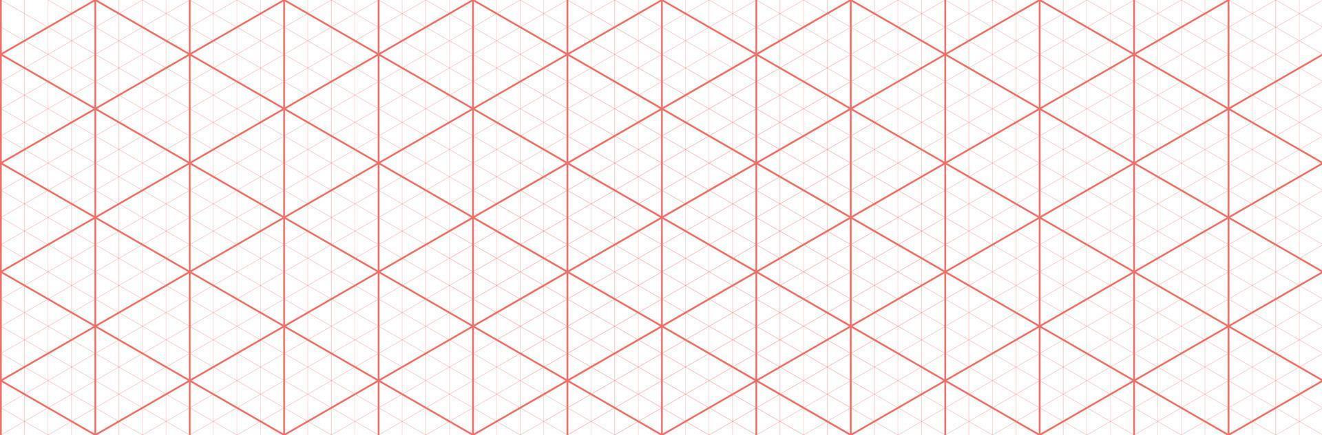 orange isometrisk rutnät Graf papper bakgrund. sömlös mönster guide bakgrund. suck för teknik eller mekanisk layout teckning. vektor illustration