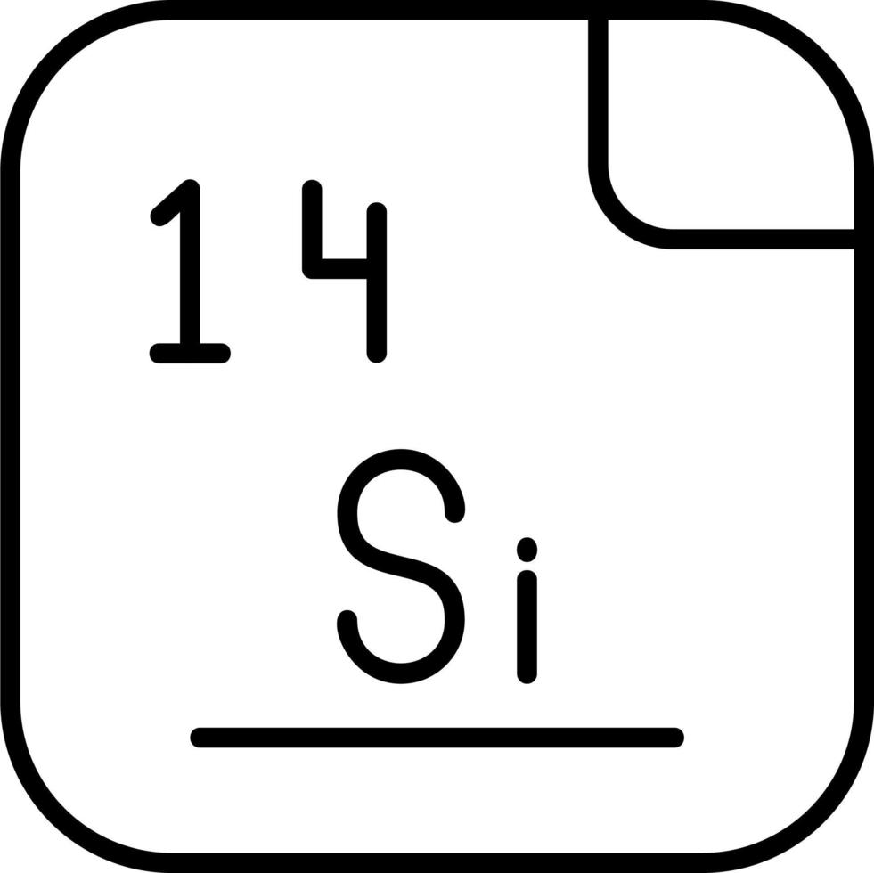 Silizium Vektor Symbol