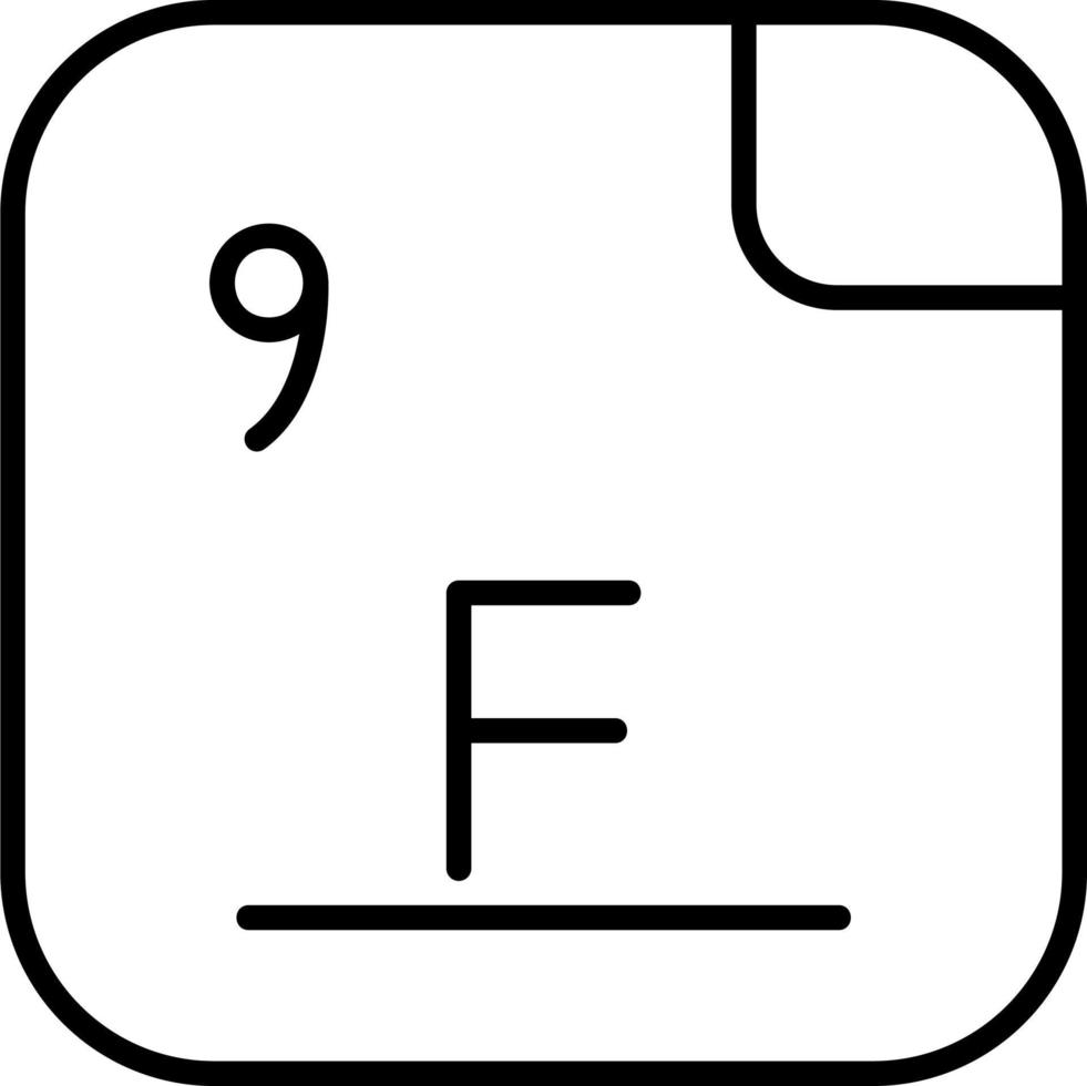 Fluor Vektor Symbol