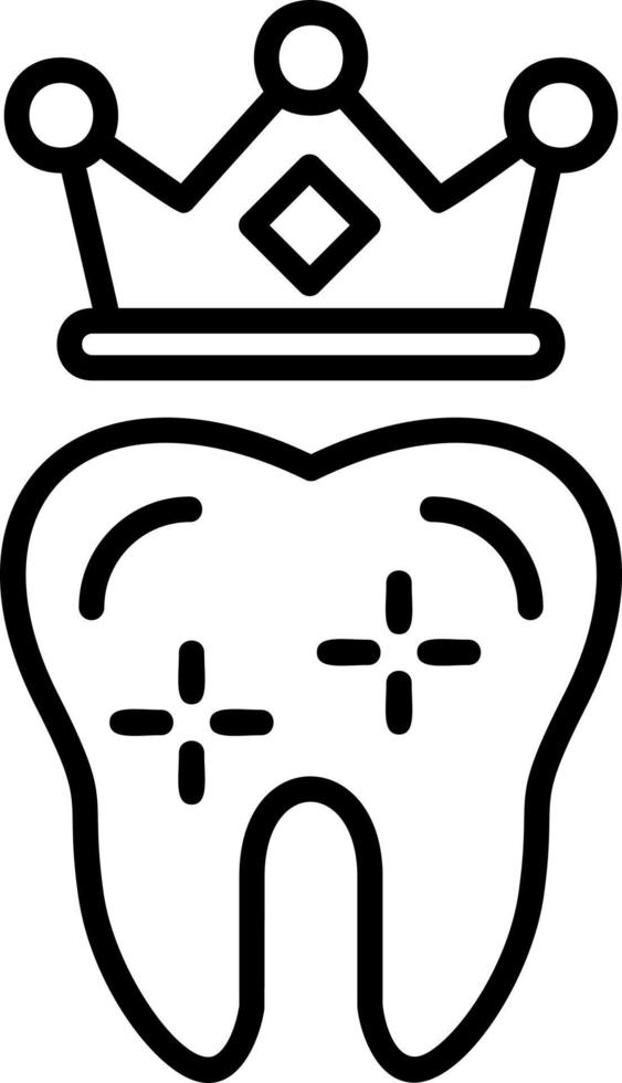 dental krona vektor ikon