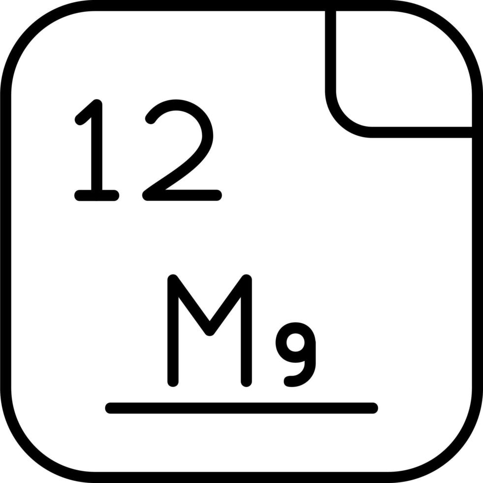 magnesium vektor ikon