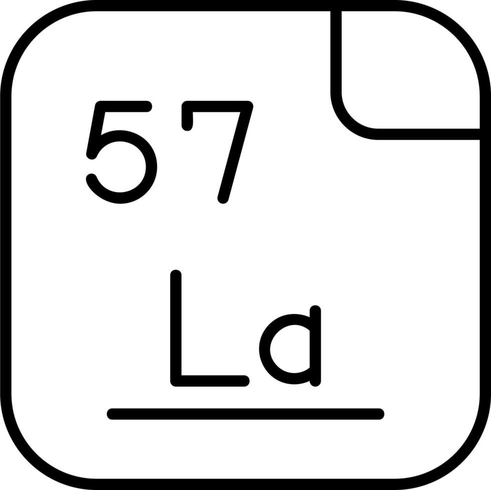 Lanthan Vektor Symbol