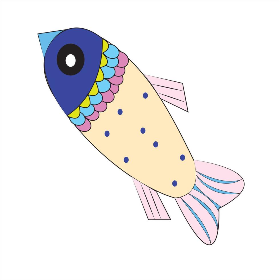 komisch Hai Karikatur tragen Pirat Hut mit Tintenfisch Unterwasser, Färbung Buch oder Seite vektor