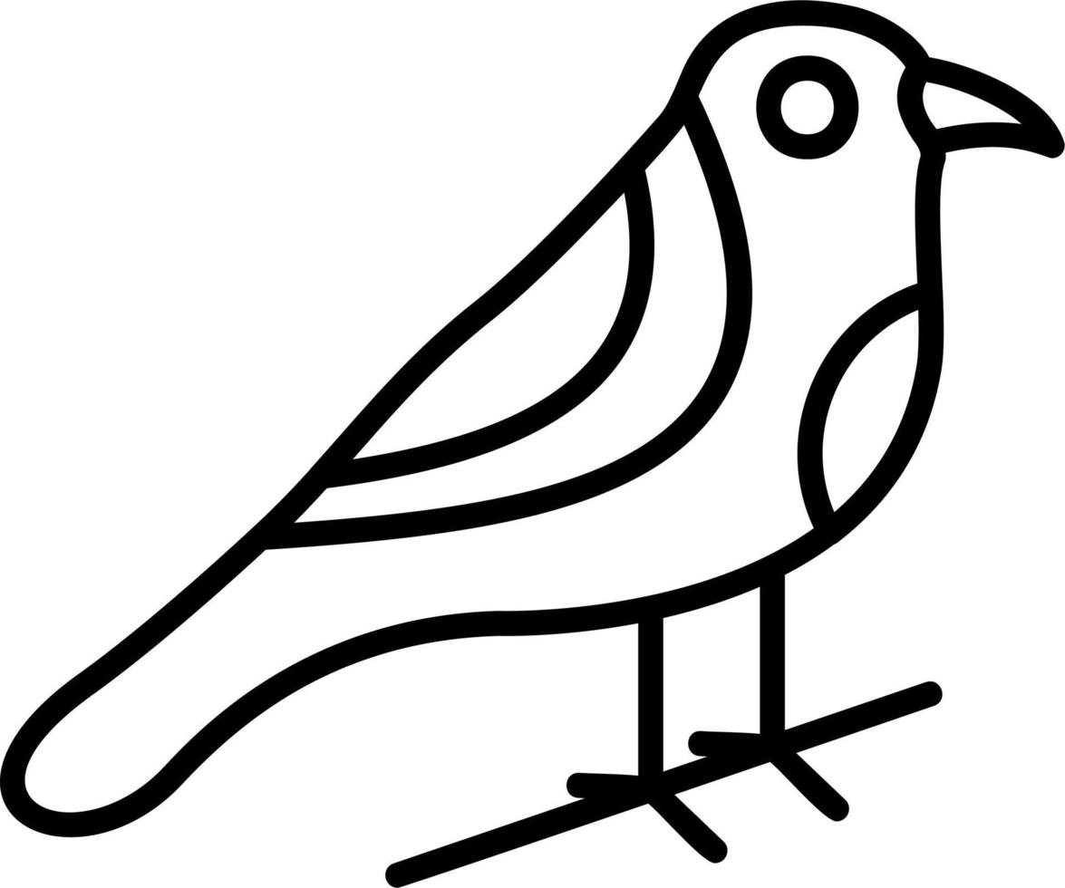 Vogel-Vektor-Symbol vektor