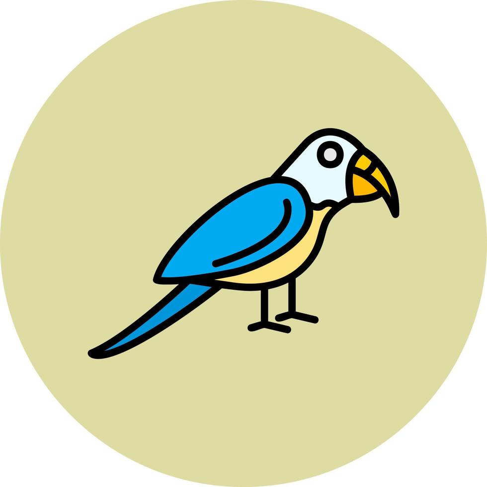 papegoja vektor ikon
