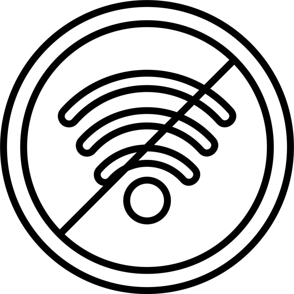 kein WLAN-Vektorsymbol vektor