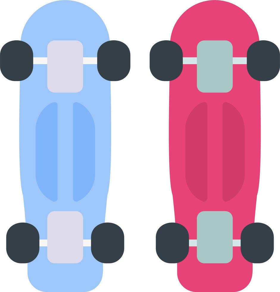 Longboard-Vektorsymbol vektor