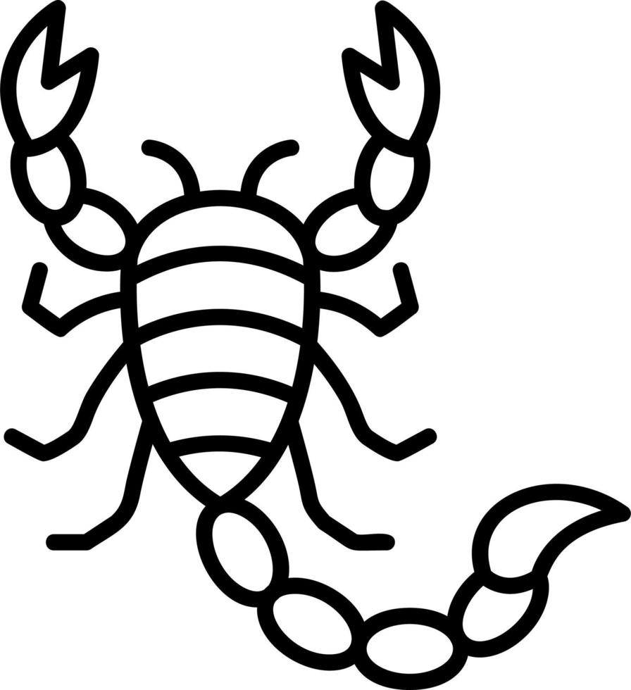 scorpion vektor ikon