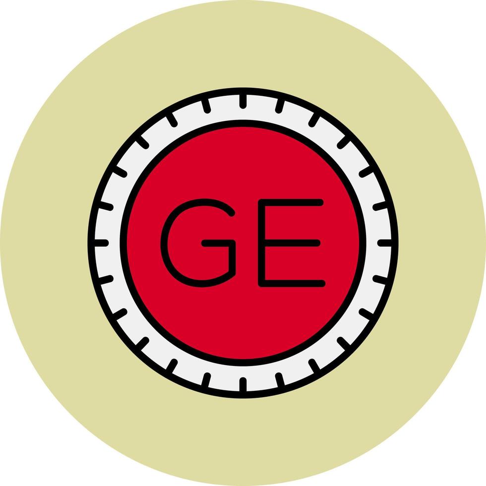 Georgia wählen Code Vektor Symbol