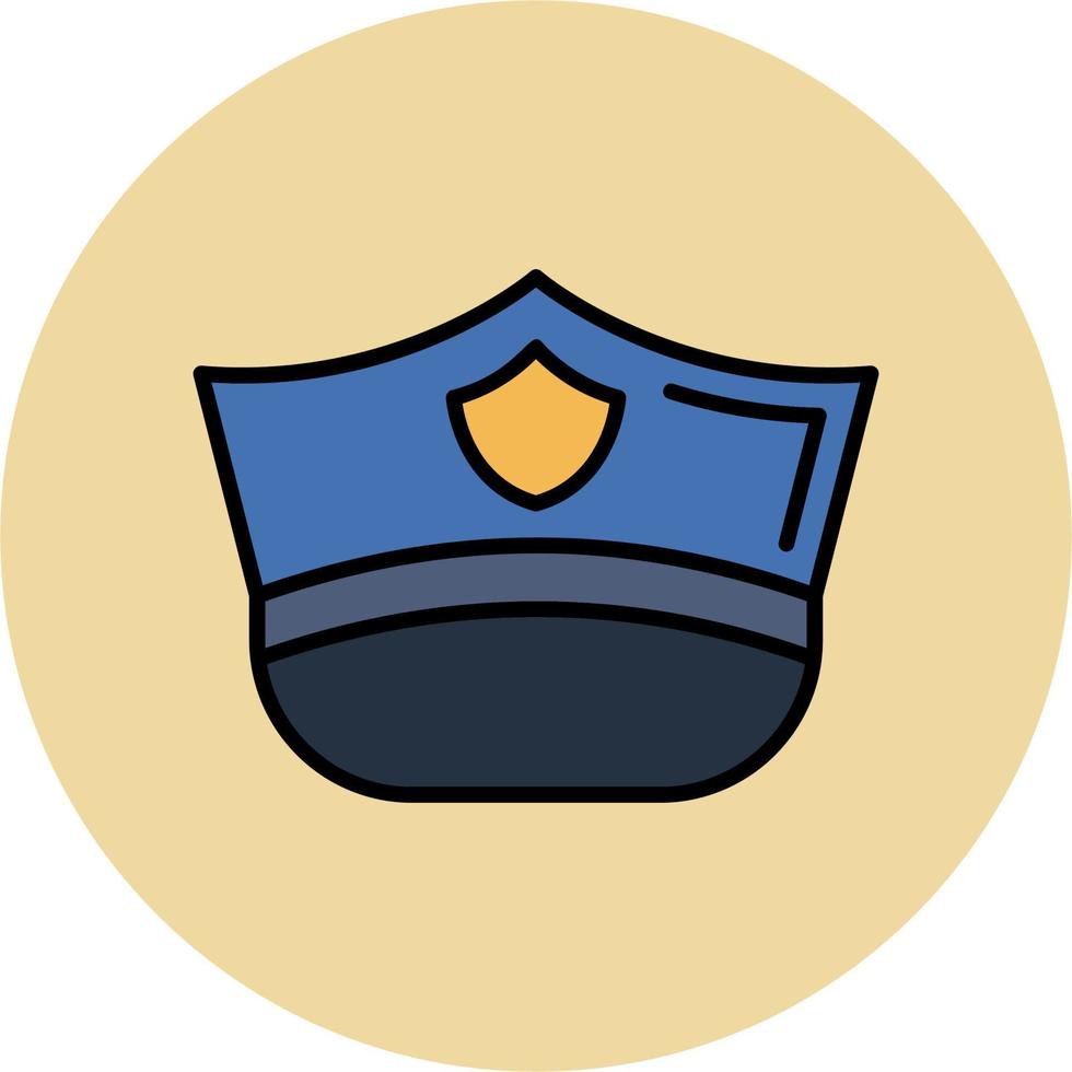 Polizei Deckel Vektor Symbol