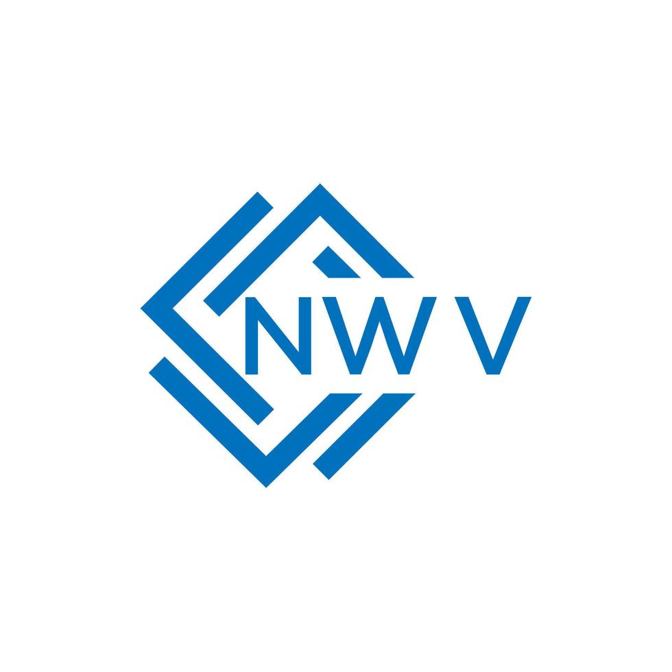 nwv brev logotyp design på vit bakgrund. nwv kreativ cirkel brev logotyp begrepp. nwv brev design. vektor