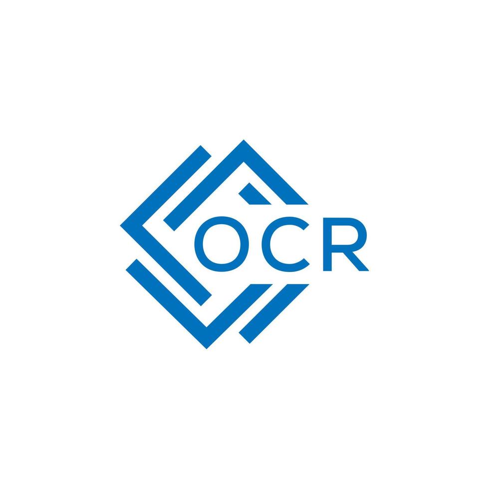 ocr brev logotyp design på vit bakgrund. ocr kreativ cirkel brev logotyp begrepp. ocr brev design. vektor