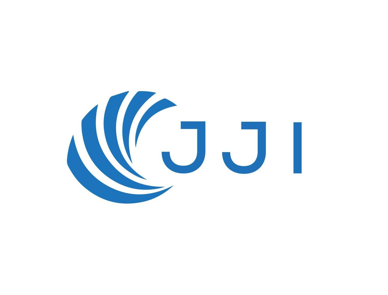 jji abstrakt företag tillväxt logotyp design på vit bakgrund. jji kreativ initialer brev logotyp begrepp. vektor