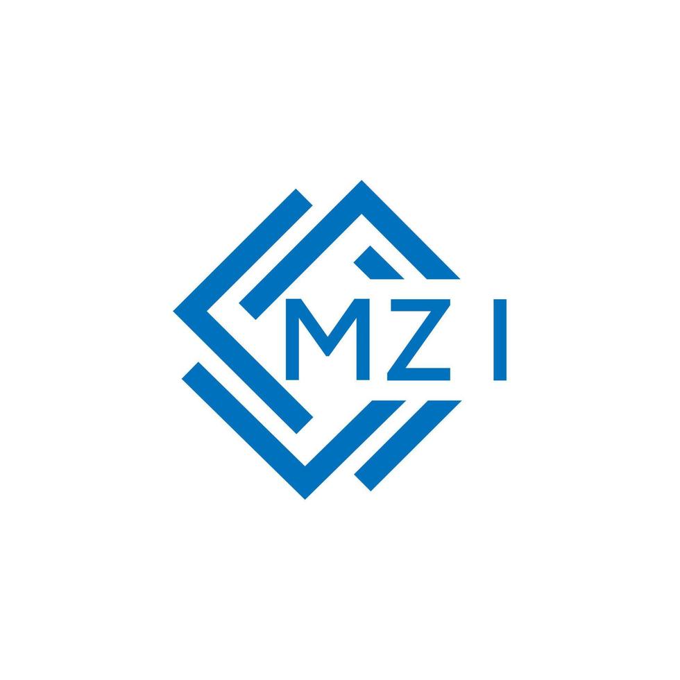 mzi Brief Logo Design auf Weiß Hintergrund. mzi kreativ Kreis Brief Logo Konzept. mzi Brief Design. vektor