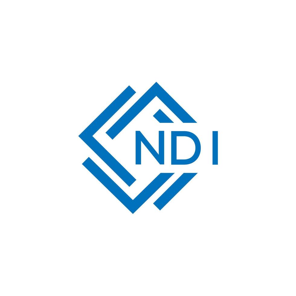 ndi Brief Logo Design auf Weiß Hintergrund. ndi kreativ Kreis Brief Logo Konzept. ndi Brief Design. vektor