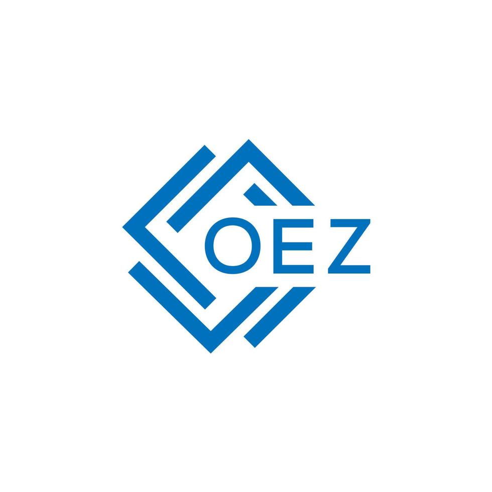 oez brev logotyp design på vit bakgrund. oez kreativ cirkel brev logotyp begrepp. oez brev design. vektor