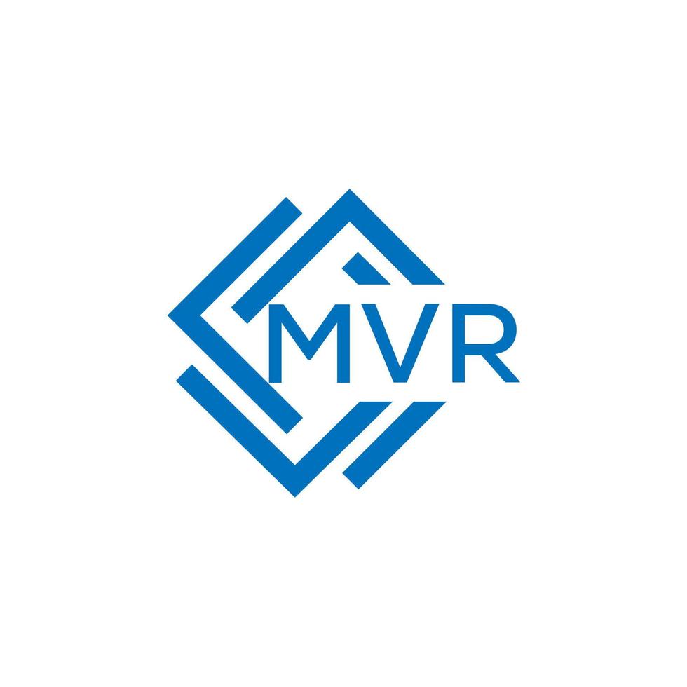 mvr brev logotyp design på vit bakgrund. mvr kreativ cirkel brev logotyp begrepp. mvr brev design. vektor