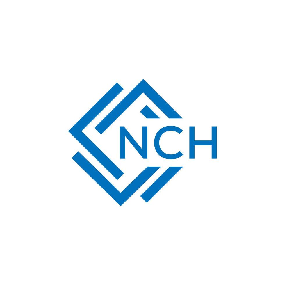 nch brev logotyp design på vit bakgrund. nch kreativ cirkel brev logotyp begrepp. nch brev design. vektor