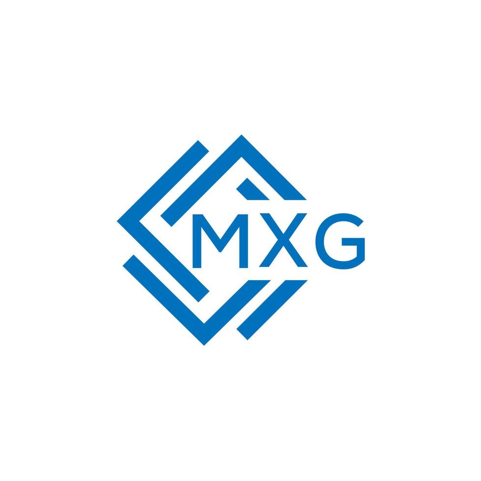 mxg Brief Logo Design auf Weiß Hintergrund. mxg kreativ Kreis Brief Logo Konzept. mxg Brief Design. vektor