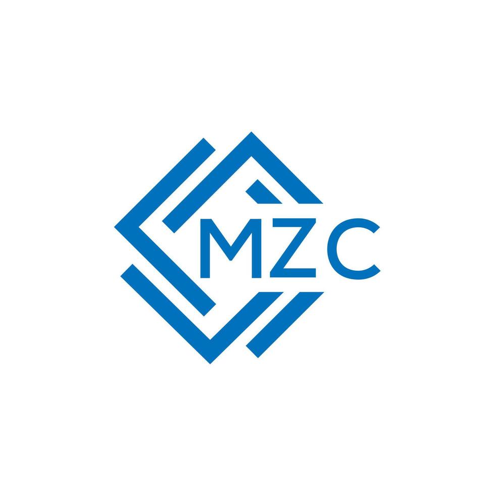 mzc Brief Logo Design auf Weiß Hintergrund. mzc kreativ Kreis Brief Logo Konzept. mzc Brief Design. vektor