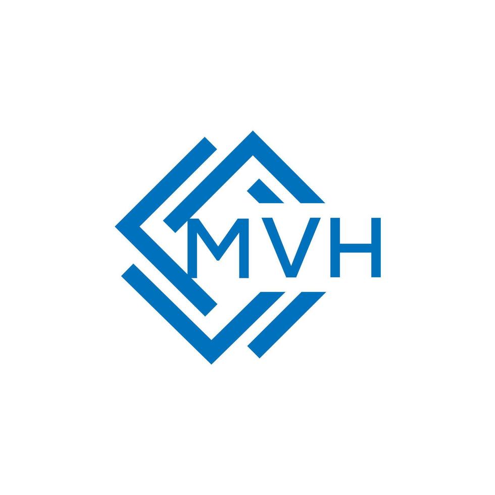 mvh brev logotyp design på vit bakgrund. mvh kreativ cirkel brev logotyp begrepp. mvh brev design. vektor