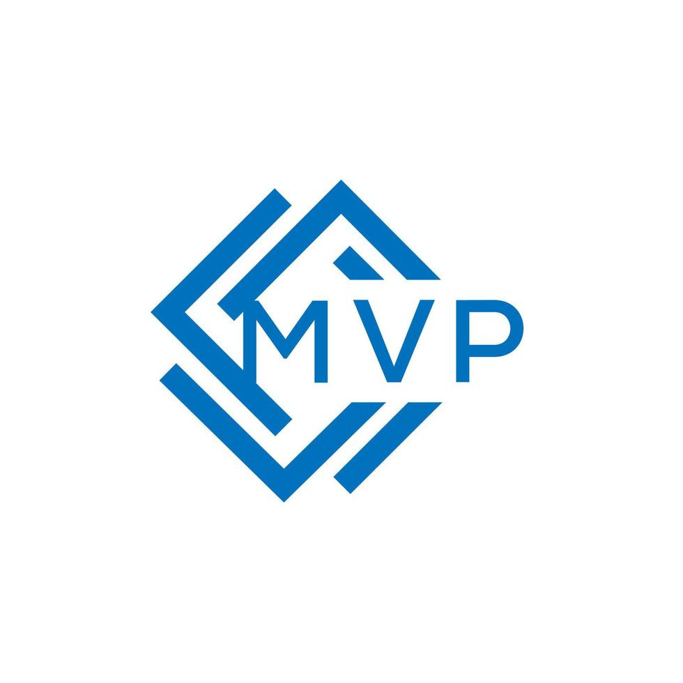 mvp brev logotyp design på vit bakgrund. mvp kreativ cirkel brev logotyp begrepp. mvp brev design. vektor