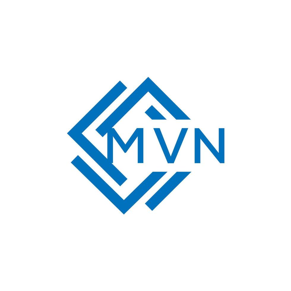 mvn Brief Logo Design auf Weiß Hintergrund. mvn kreativ Kreis Brief Logo Konzept. mvn Brief Design. vektor