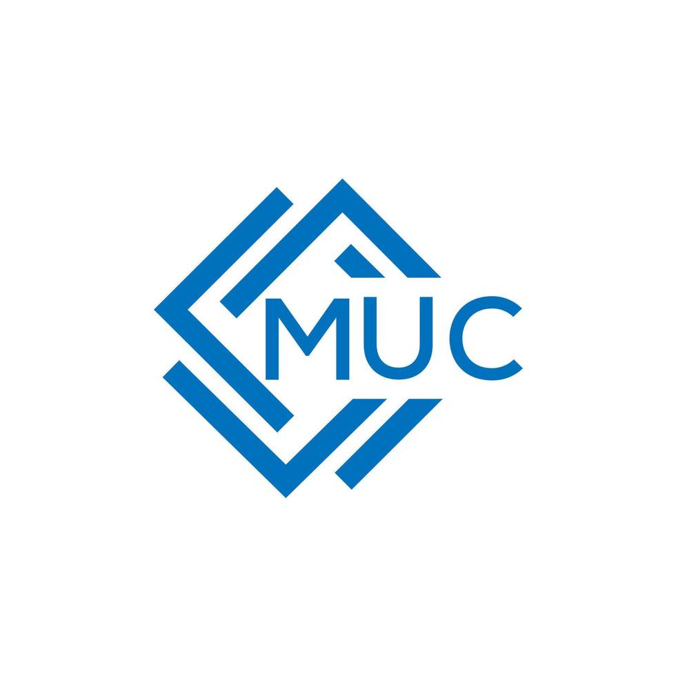 muc brev logotyp design på vit bakgrund. muc kreativ cirkel brev logotyp begrepp. muc brev design. vektor