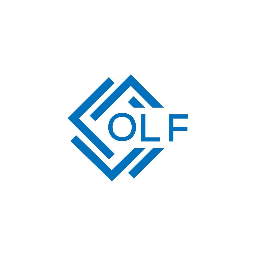 olf brev logotyp design på vit bakgrund. olf kreativ cirkel brev logotyp begrepp. olf brev design. vektor