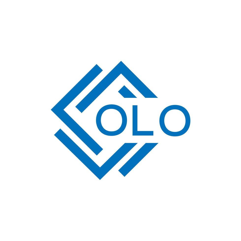 olo brev logotyp design på vit bakgrund. olo kreativ cirkel brev logotyp begrepp. olo brev design. vektor