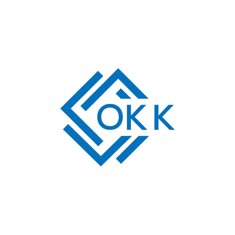 okay Brief Logo Design auf Weiß Hintergrund. okay kreativ Kreis Brief Logo Konzept. okay Brief Design. vektor