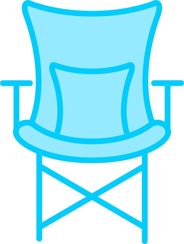 camping stol vektor ikon