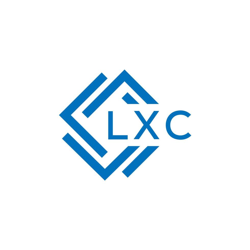 lxc Brief Logo Design auf Weiß Hintergrund. lxc kreativ Kreis Brief Logo Konzept. lxc Brief Design. vektor