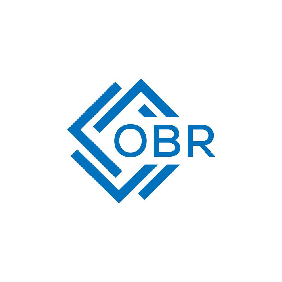 obr Brief Logo Design auf Weiß Hintergrund. obr kreativ Kreis Brief Logo Konzept. obr Brief Design. vektor