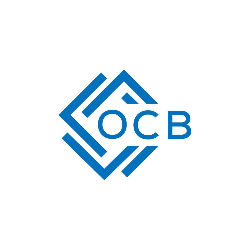 ocb brev logotyp design på vit bakgrund. ocb kreativ cirkel brev logotyp begrepp. ocb brev design. vektor