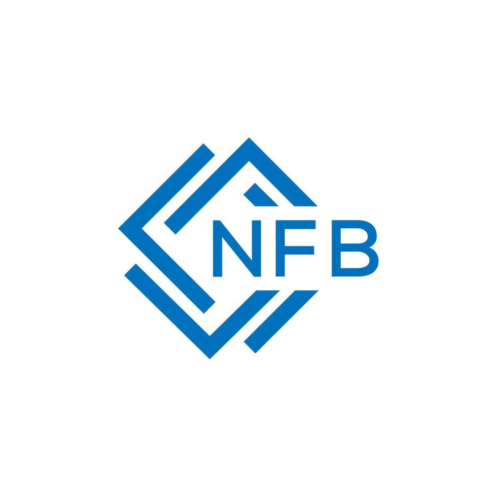 nfb Brief Logo Design auf Weiß Hintergrund. nfb kreativ Kreis Brief Logo Konzept. nfb Brief Design. vektor