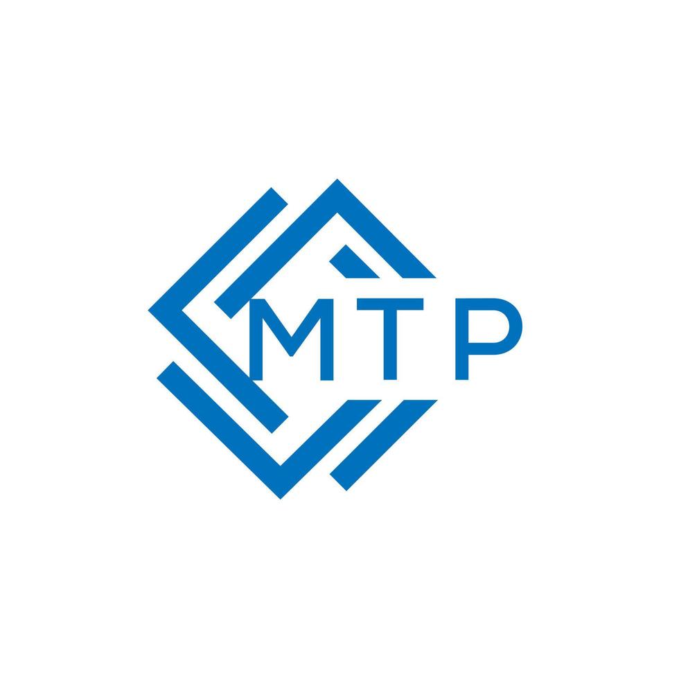 mtp Brief Logo Design auf Weiß Hintergrund. mtp kreativ Kreis Brief Logo Konzept. mtp Brief Design. vektor