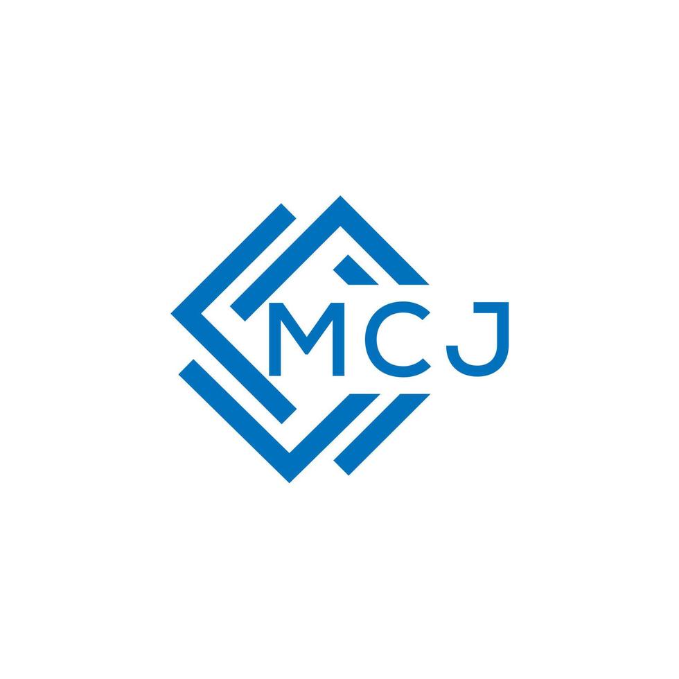 mcj brev logotyp design på vit bakgrund. mcj kreativ cirkel brev logotyp begrepp. mcj brev design. vektor