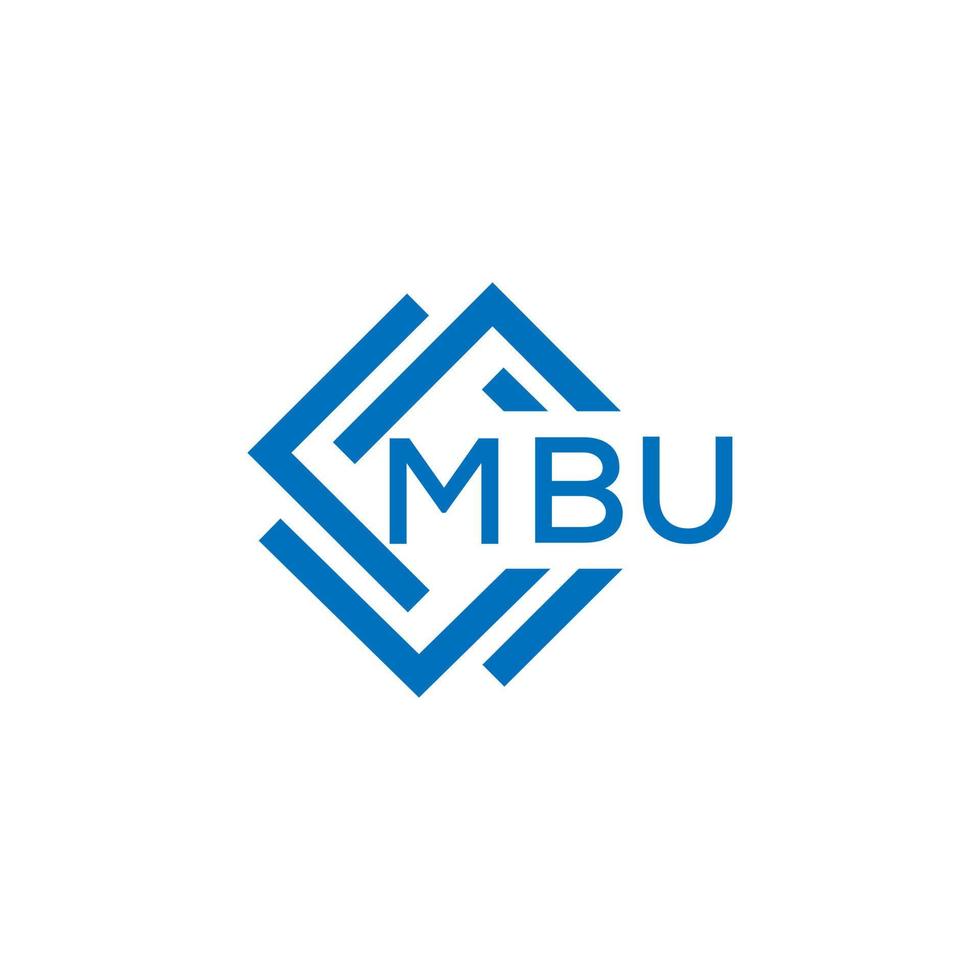 mbu brev logotyp design på vit bakgrund. mbu kreativ cirkel brev logotyp begrepp. mbu brev design. vektor