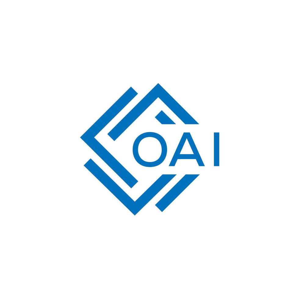 oai Brief Logo Design auf Weiß Hintergrund. oai kreativ Kreis Brief Logo Konzept. oai Brief Design. vektor