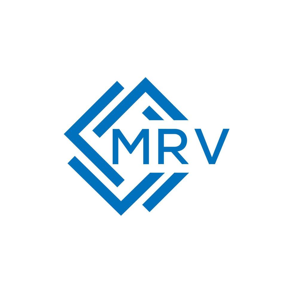 Mrv Brief Logo Design auf Weiß Hintergrund. Mrv kreativ Kreis Brief Logo Konzept. Mrv Brief Design. vektor